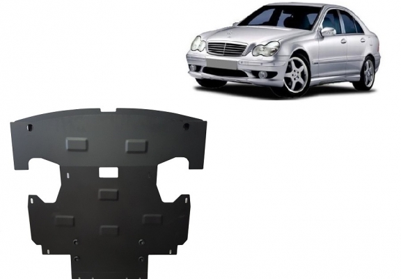 Protection sous moteur et de la radiateur Mercedes C-Classe W203