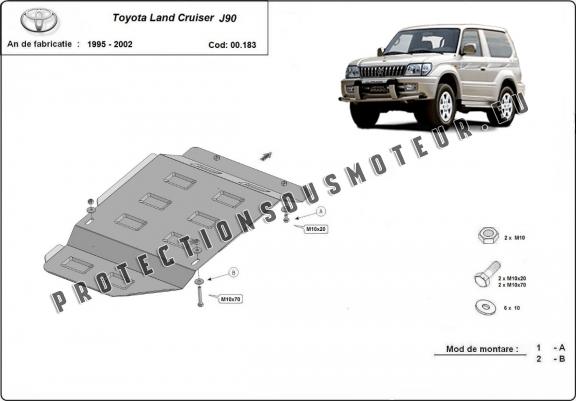 Protection de la boîte de vitesse Toyota Land Cruiser J90 - uniquement pour le modèle 3 portes