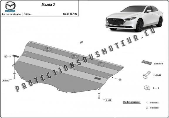 Protection Moteur et Boite de Vitesse Mazda 3 2013-2018