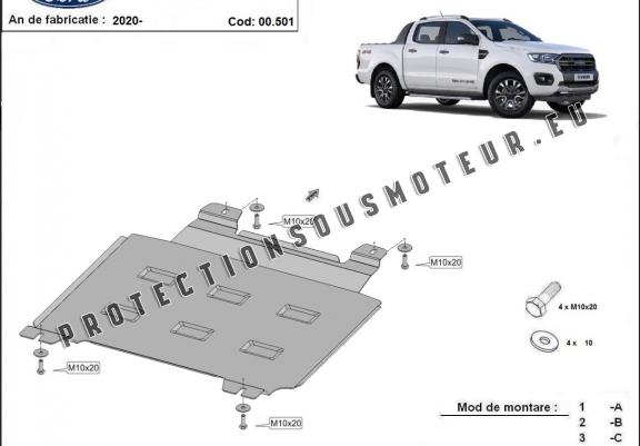 Protection de la boîte de vitesse Ford Ranger