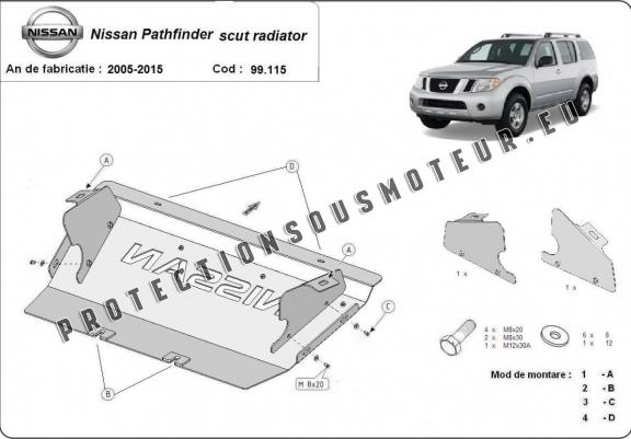 Protection de radiateur Nissan Pathfinder