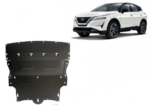 Protection sous moteur et de la boîte de vitesse Nissan Qashqai J12