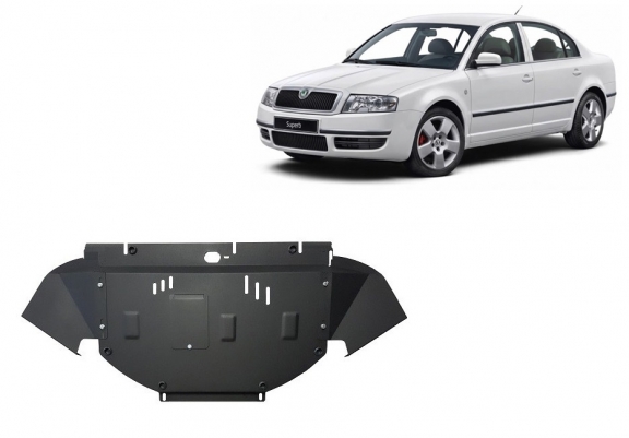 Protection sous moteur et de la radiateur Skoda Superb - 2.5 Tdi, V6