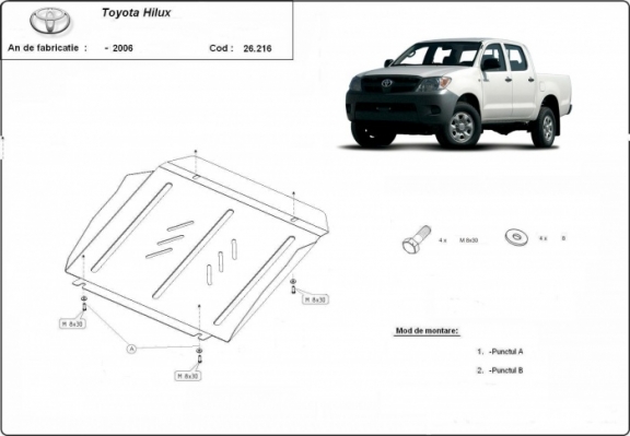 Protection Sous Moteur Toyota Hilux