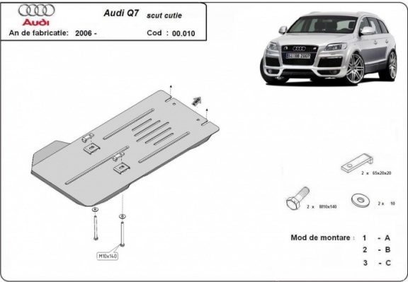 Protection de la boîte de vitesse Audi Q7
