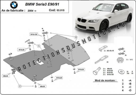 Protection Sous Moteur BMW Seria 3 E90/91