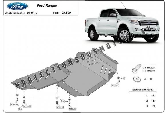 Protection Sous Moteur Ford Ranger