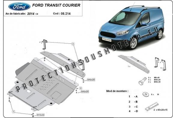 Protection sous moteur et de la boîte de vitesse Ford Transit Courier