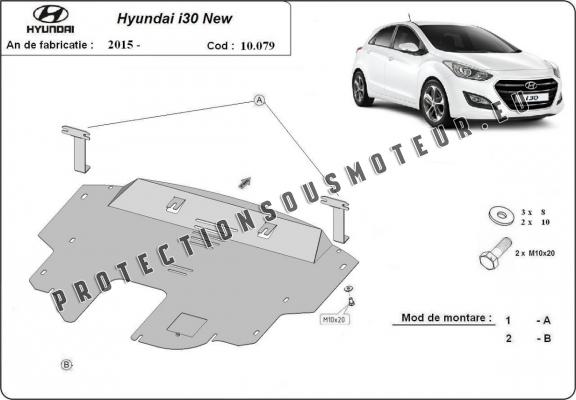 Protection sous moteur et de la boîte de vitesse Hyundai i30