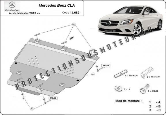 Protection sous moteur et de la boîte de vitesse Mercedes CLA X117