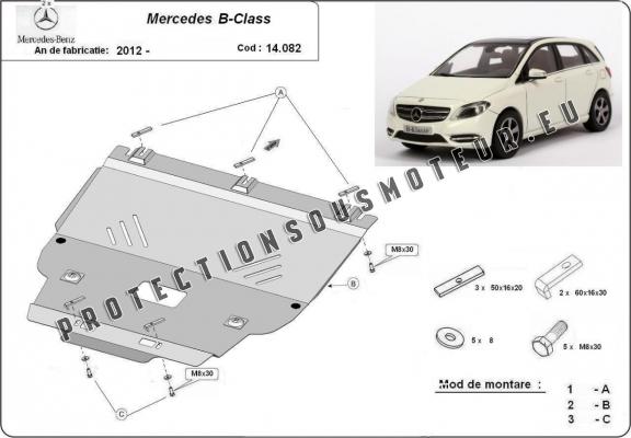 Protection sous moteur et de la boîte de vitesse Mercedes B-Class W246