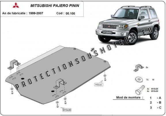 Protection de la boîte de vitesse Mitsubishi Pajero Pinin