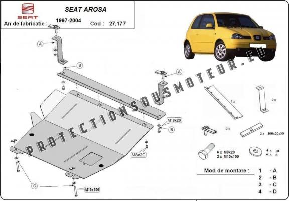 Protection sous moteur et de la boîte de vitesse Seat Arosa