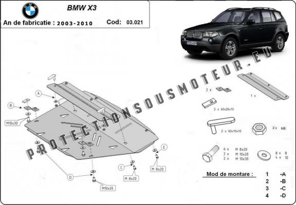 Protection de radiateur BMW X3