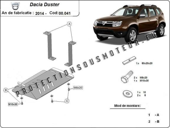 Protection du différentiel - RWD Dacia Duster 4x4