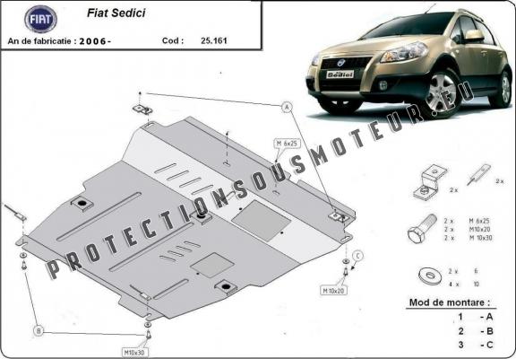 Protection sous moteur et de la boîte de vitesse Fiat Sedici