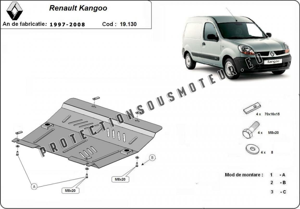 Protection sous moteur et de la boîte de vitesse Renault Laguna 3