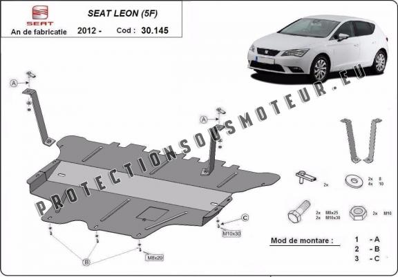 Protection sous moteur et de la boîte de vitesse Seat Leon