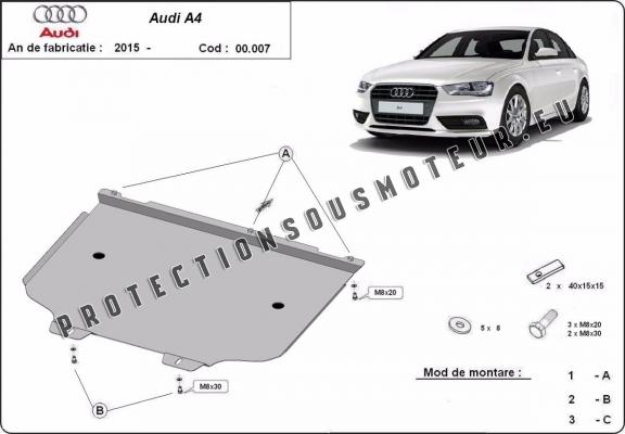 Protection de la boîte de vitesse Audi A4 B9