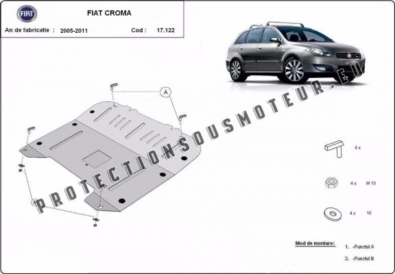 Protection sous moteur et de la boîte de vitesse Fiat Croma