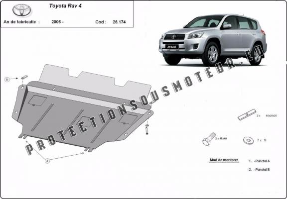 Protection sous moteur et de la boîte de vitesse Toyota RAV 4 Diesel