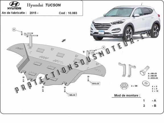 Protection sous moteur et de la boîte de vitesse Hyundai Tucson