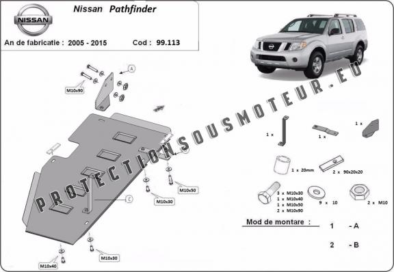 Protection de réservoir Nissan Pathfinder R51