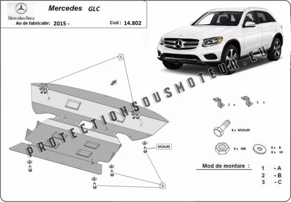Protection sous moteur et de la boîte de vitesse Mercedes GLC X253