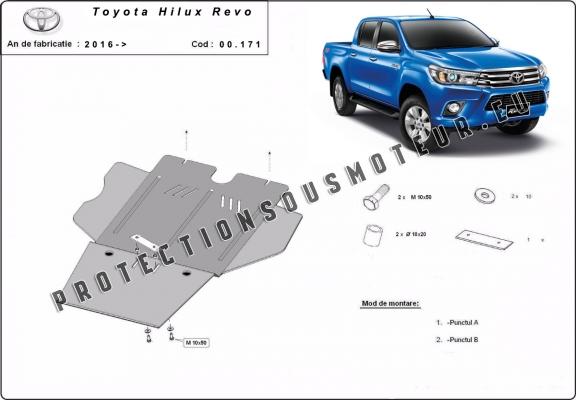 Protection de la boîte de vitesse et de la filtre à particules Toyota Hilux Revo