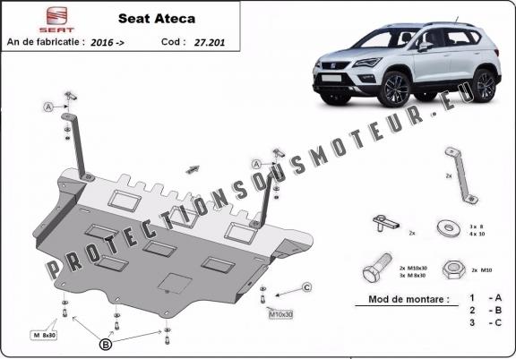 Protection sous moteur et de la boîte de vitesse Seat Ateca