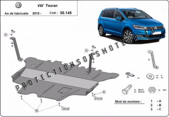 Protection sous moteur et de la boîte de vitesse VW Touran - boîte de vitesses manuelle