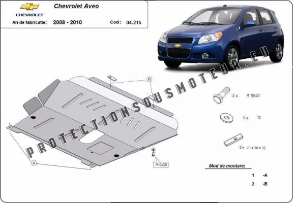 Protection sous moteur et de la boîte de vitesse Chevrolet Aveo