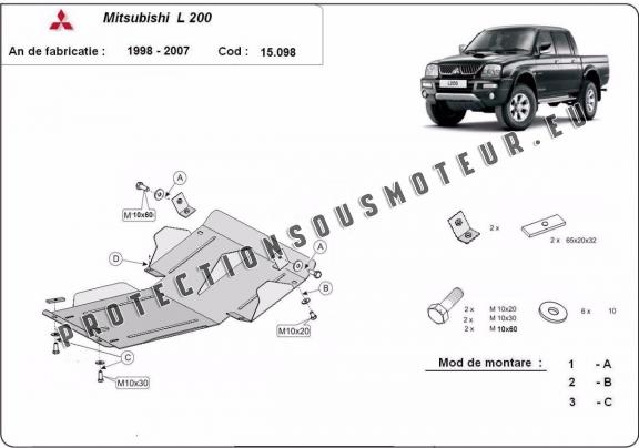 Protection Sous Moteur Mitsubishi L200