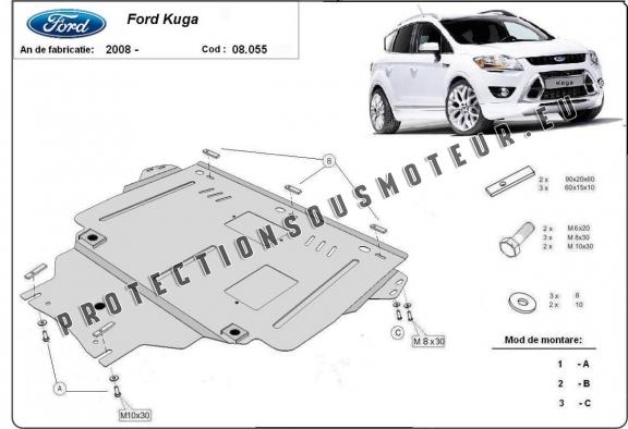 Protection sous moteur et de la boîte de vitesse Ford Kuga
