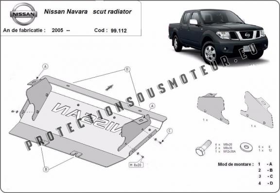 Protection de radiateur Nissan Navara