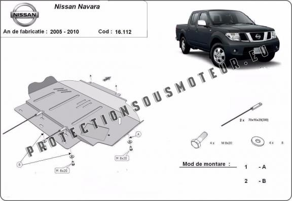 Protection Sous Moteur Nissan Navara D40