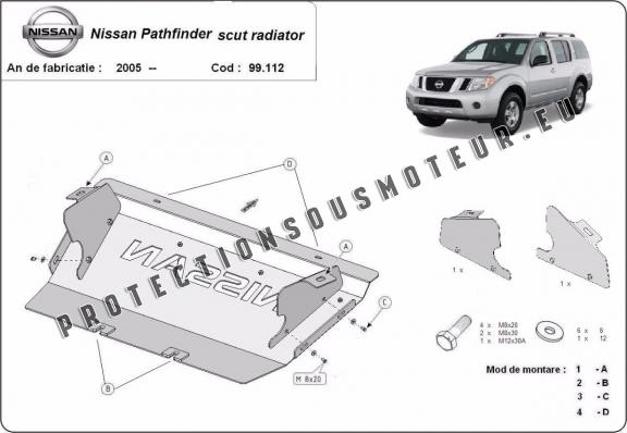 Protection de radiateur Nissan Pathfinder