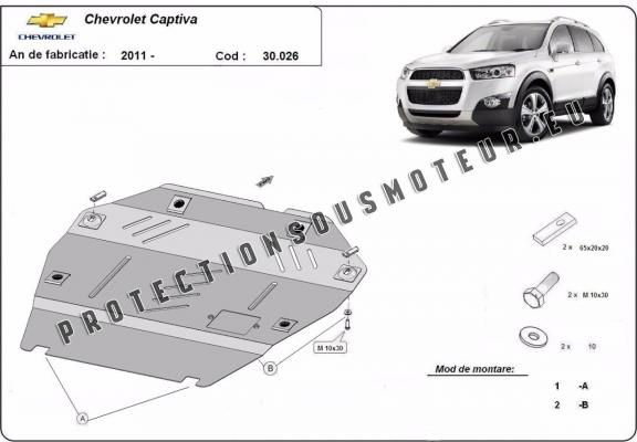 Protection sous moteur et de la boîte de vitesse Chevrolet Captiva