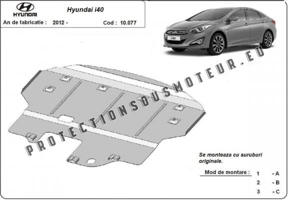 Protection sous moteur et de la boîte de vitesse Hyundai i40