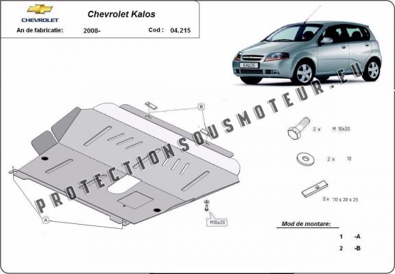 Protection sous moteur et de la boîte de vitesse Chevrolet Kalos