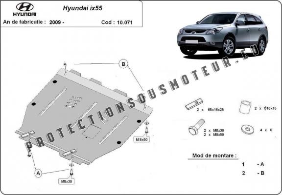 Protection sous moteur et de la boîte de vitesse Hyundai ix55