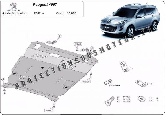 Protection sous moteur et de la boîte de vitesse Peugeot 4007