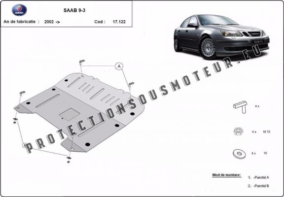 Protection sous moteur et de la boîte de vitesse Saab 9-3