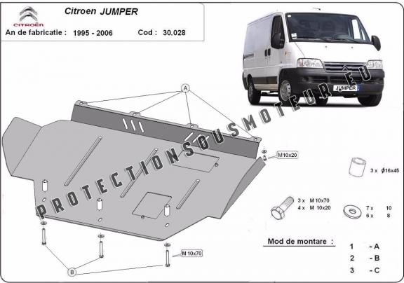 Protection sous moteur et de la boîte de vitesse Citroen Jumper