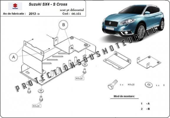 Protection du différentiel Suzuki S-Cross - 4WD