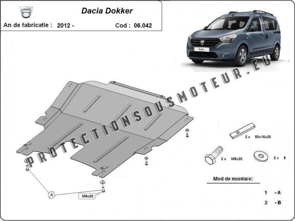 Protection sous moteur et de la boîte de vitesse Dacia Dokker