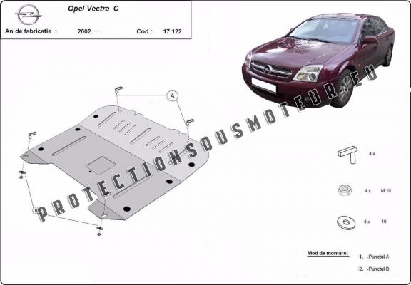 Protection sous moteur et de la boîte de vitesse Opel Vectra C