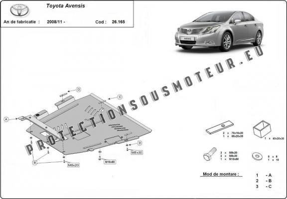 Protection Sous Moteur Toyota Avensis