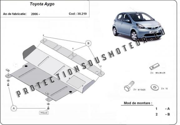 Protection sous moteur et de la boîte de vitesse Toyota Aygo AB10