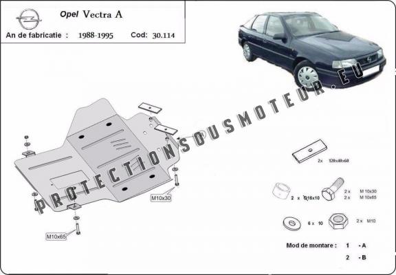 Protection sous moteur et de la boîte de vitesse Opel Vectra A